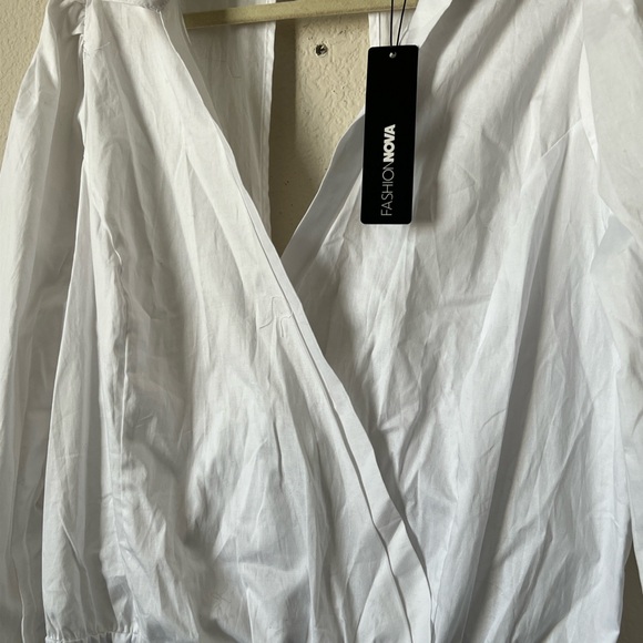 FASHION NOVA You’ve Got A Way with Me Bodysuit White 2XL - Picture 6 of 11